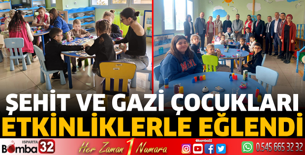 Şehit ve gazi çocukları etkinliklerle eğlendi