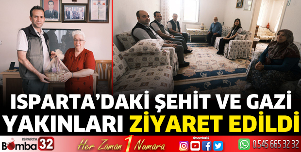 Şehit ve gazi yakınları ziyaret edildi