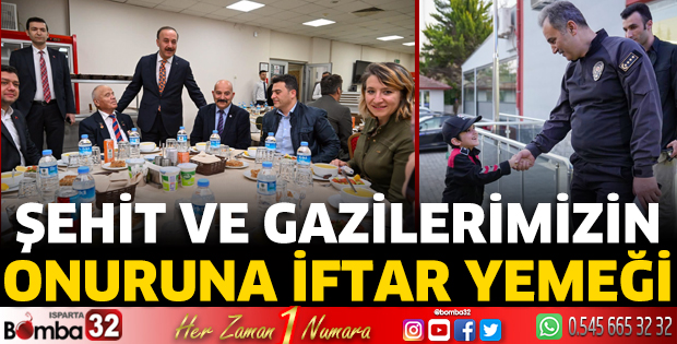 Şehit ve gazilerimizin onuruna iftar yemeği 