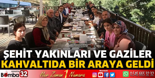 Şehit yakınları ve gaziler kahvaltıda bir araya geldi