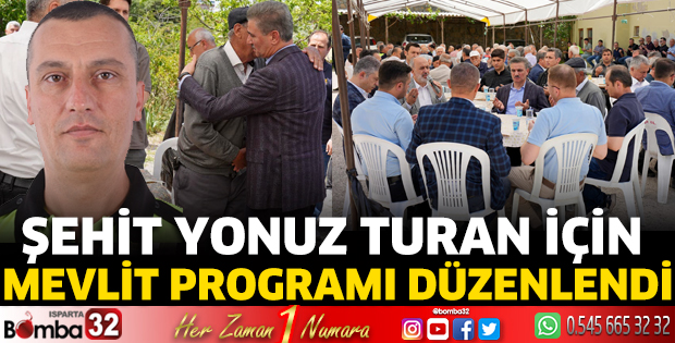 Şehit Yonuz Turan için Mevlit Programı düzenlendi