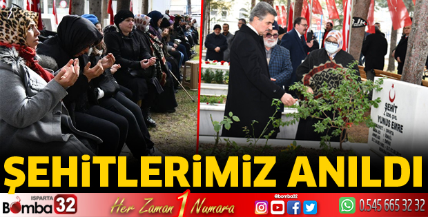 Şehitlerimiz anıldı
