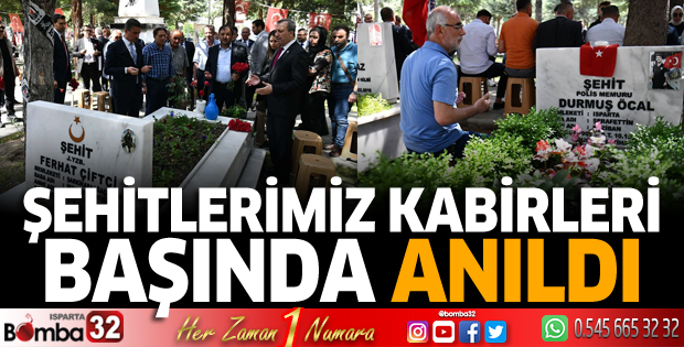 Şehitlerimiz kabirleri başında anıldı