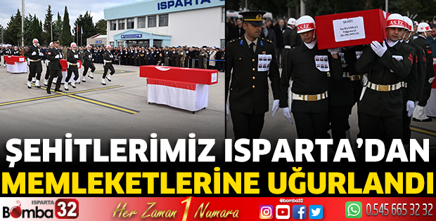 Şehitlerimiz memleketlerine uğurlandı