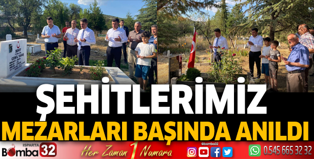 Şehitlerimiz mezarı başında anıldı
