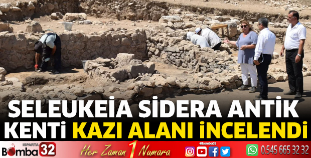 Seleukeia Sidera Antik Kenti Kazı Alanı incelendi