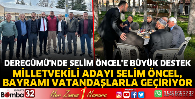 Selim Öncel, bayramı vatandaşlarla geçiriyor