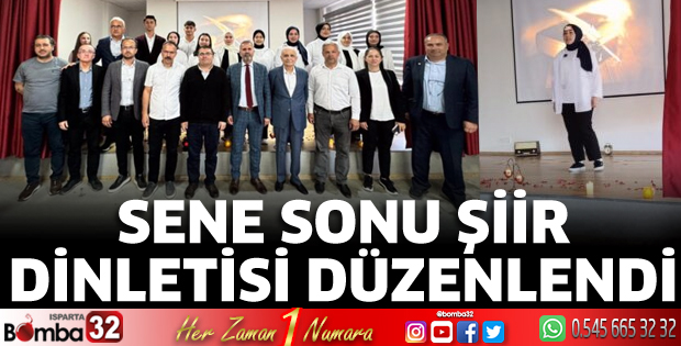 Sene sonu şiir dinletisi düzenlendi