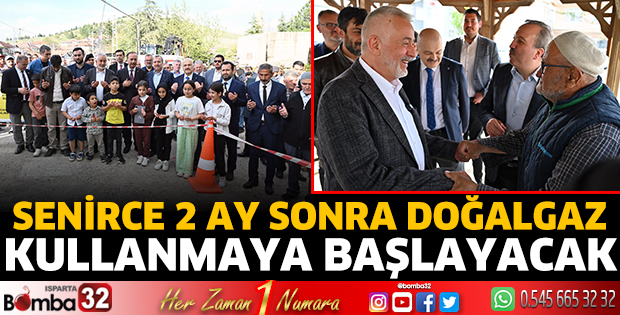 Senirce 2 ay sonra doğalgaz kullanmaya başlayacak