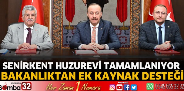 Senirkent Huzurevi Projesine Bakanlıktan Destek