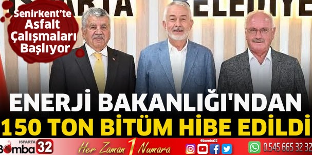 Senirkent’te asfalt çalışmaları başlıyor
