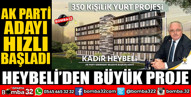 SENİRKENT'E 350 KİŞİLİK YURT PROJESİ