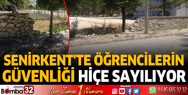 Senirkent'te öğrencilerin güvenliği hiçe sayılıyor