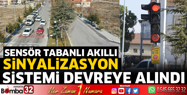 Sensör tabanlı akıllı sinyalizasyon sistemi devreye alındı