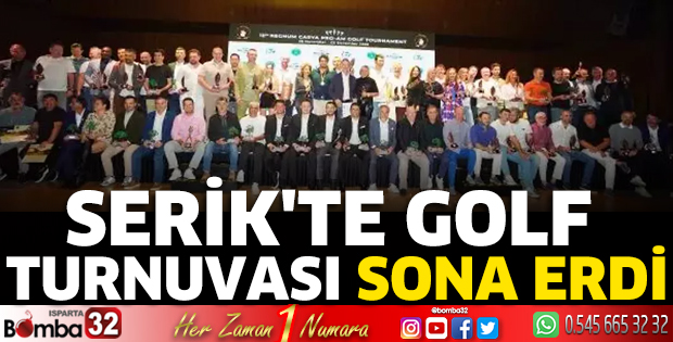 Serik'te golf turnuvası sona erdi