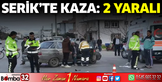 Serik'te kaza: 2 yaralı