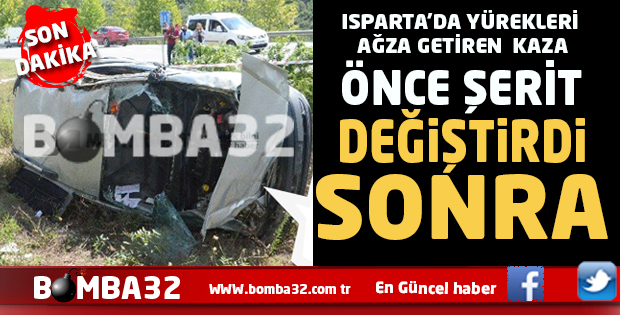 ŞERİT DEĞİŞTİREN ARAÇ KORKUTTU 