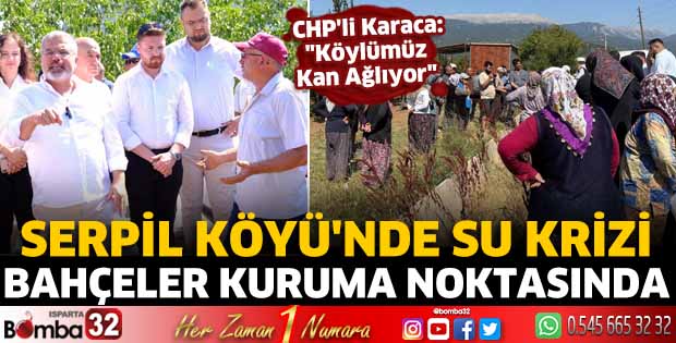 Serpil'de Hem İçme Suyu Hem Sulama Krizi