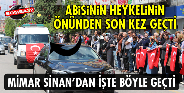 ŞEVKET DEMİREL'İN NAAŞI MİMAR SİNAN CADDESİ'NDEN GEÇTİ