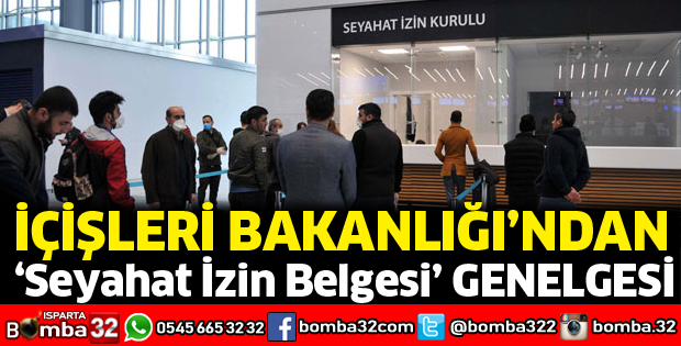 Seyahat İzin Belgesi genelgesi