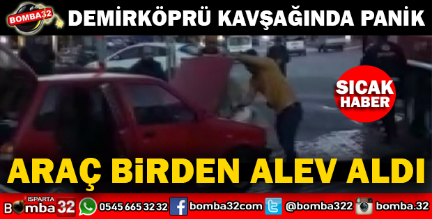 SEYİR HALİNDE ALEV ALDI