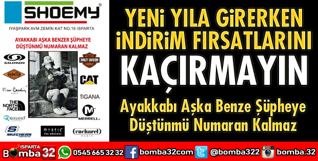 SHOEMY VE TOLGA AYAKKABIDA MÜTHİŞ İNDİRİM FIRSATI