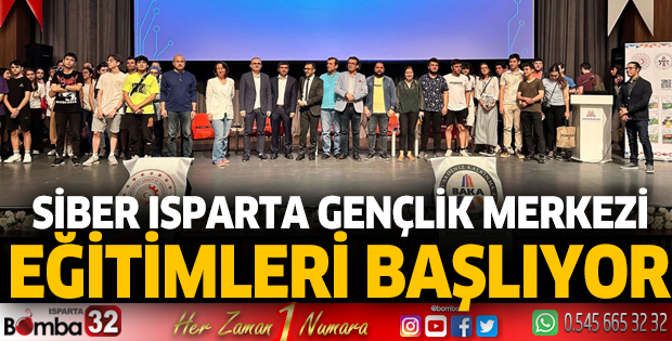 Siber Isparta Gençlik Merkezi Eğitimleri başlıyor