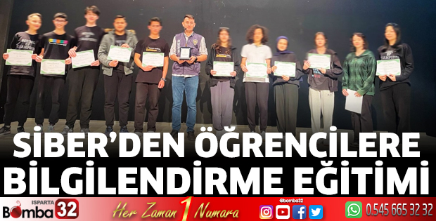 SİBER'den öğrencilere bilgilendirme eğitimi