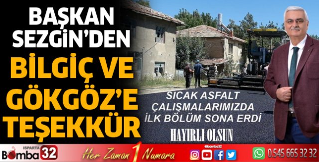 Sıcak asfalt çalışmalarının ilk bölümü tamamlandı