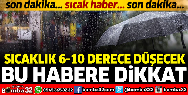 SICAKLIK 6-10 DERECE DÜŞECEK