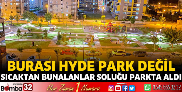 Sıcaktan bunalanlar soluğu parkta aldı