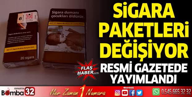 Sigara paketleri değişiyor