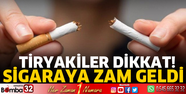 Sigaraya zam geldi