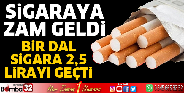 Sigaraya zam geldi