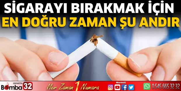 Sigarayı bırakmak için en doğru zaman şu andır