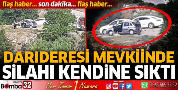 Silahı kendine sıktı