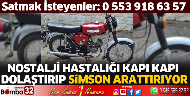 Simson marka motosikleti olanlar dikkat