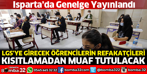 Sınav güne öğrencilerin refakatçileri muaf olacak
