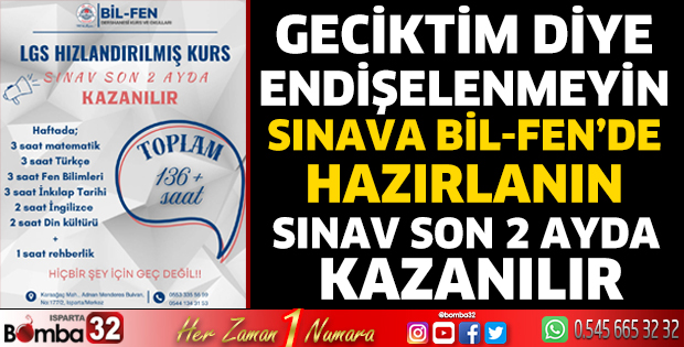 Sınava BİL-FEN'de hazırlanın