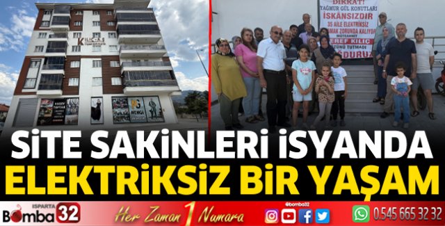 Site sakinlerinin elektrik isyanı