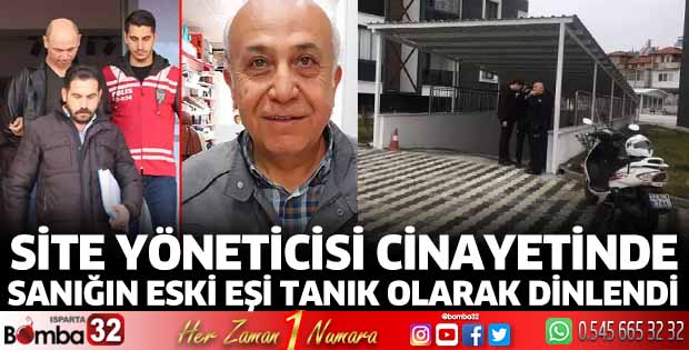 Site yöneticisi cinayetinde sanığın eski eşi tanık olarak dinlendi