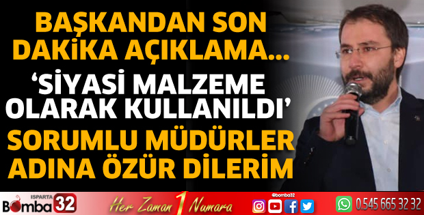 Siyasi malzeme olarak kullanıldı