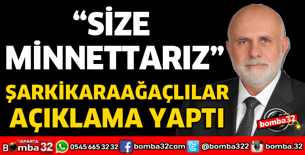 SİZE MİNNETTARIZ