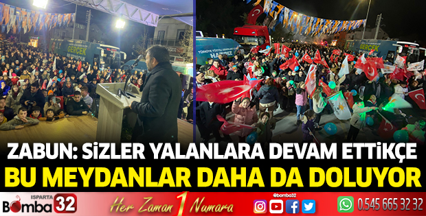 Sizler yalanlara devam ettikçe bu meydanlar daha da doluyor