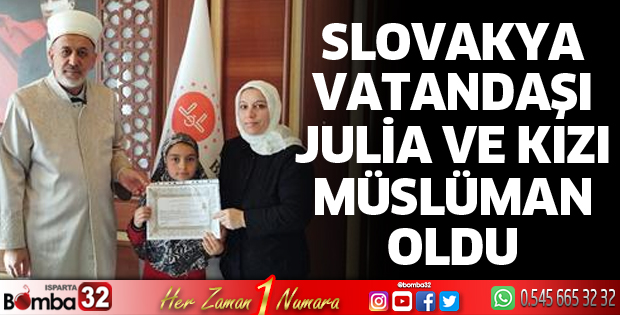 Slovakya Vatandaşı Julia ve Kızı Müslüman oldu