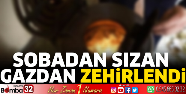 Sobadan sızan gazdan zehirlendi