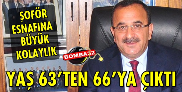ŞOFÖR ESNAFINA BÜYÜK KOLAYLIK