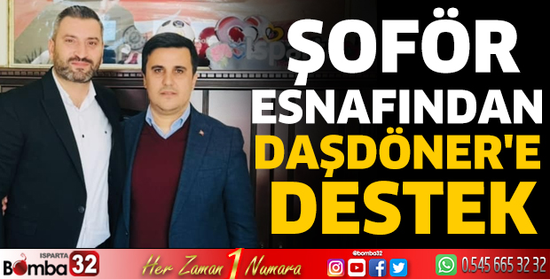 Şoför esnafından Daşdöner'e destek