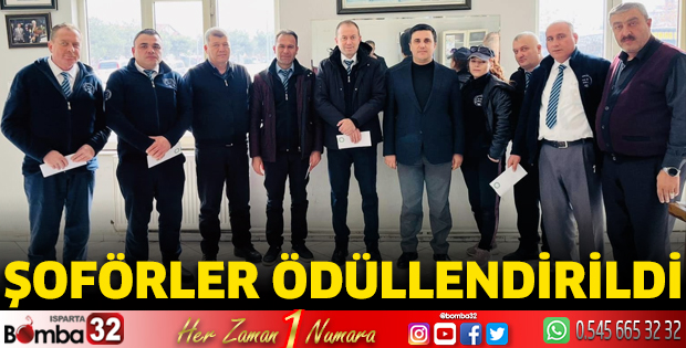 Şoförler ödüllendirildi