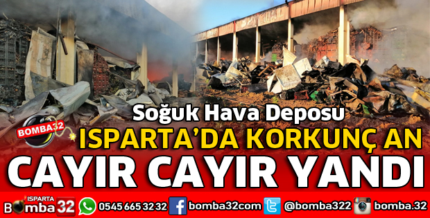 SOĞUK HAVA DEPOSU CAYIR CAYIR YANDI